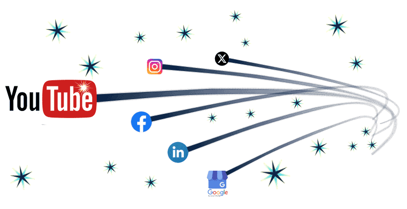 Shooting Stars with YouTube logo Out Front